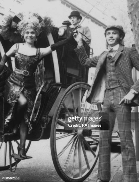 The Queen of the Music Hall, Marie Lloyd, in the shape of actress Barbara Windsor, rode through London's West End. Barbara portrays "Our Marie", in...