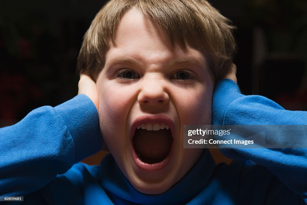 Boy shouting