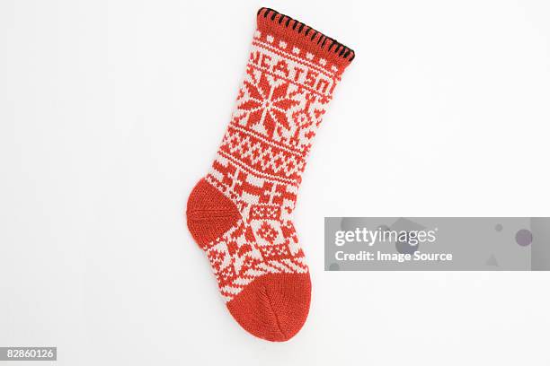 christmas stocking - stockings stock pictures, royalty-free photos & images