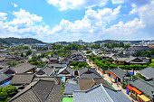 Korean Traditional Village Sky View
