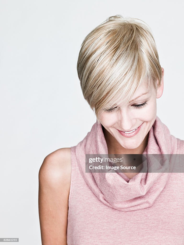 Young woman with blond hair