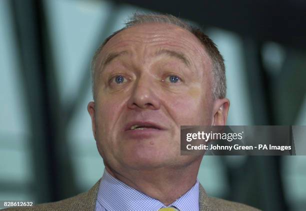 The Mayor of London Ken Livingstone speaks to the press inside City Hall in London, as he talks out against a war on Iraq. This follows this...