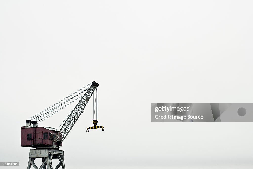 Crane at harbour