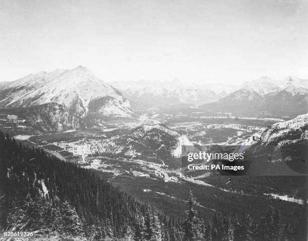 Banff from Sulphur Mountain, Alberta.