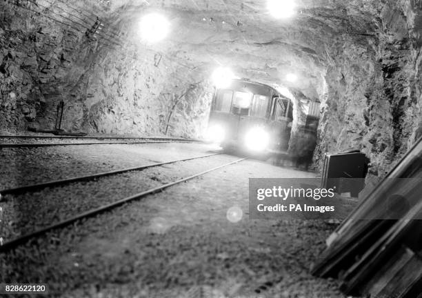 The underground railway station leading to the summit at Jungfrau.