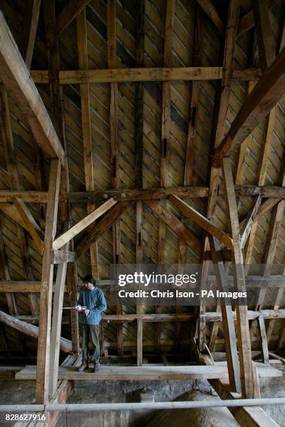 Oak Rafter 15 Oak Restoration Project Stock Photos, High-Res Pictures, and Images ...