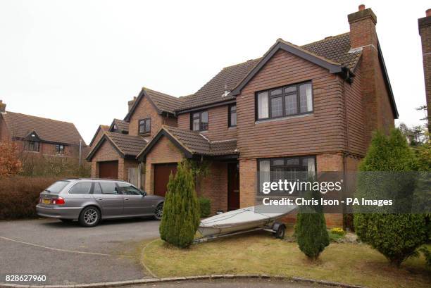 Mark Latta's home in Bishop's Waltham, Hampshire. Mr Latta was appearing in Winchester Crown Court