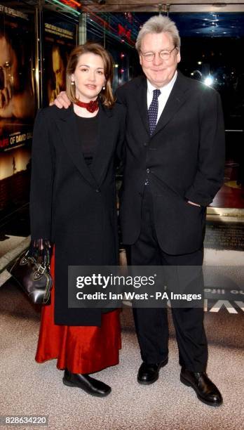 Director Sir Alan Parker and his wife Lisa arrive for the UK Charity Premiere of his new movie The Life of David Gale at the UCI Empire Leicester...