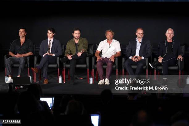 Actors Ricky Martin, Darren Criss, Edgar Ramirez, Writer/Executive Producer Tom Rob Smith, Executive Producer Brad Simpson, and Creator/Executive...