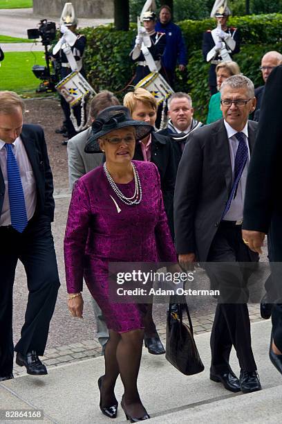 Swedish Vice Prime Minister Maud Olofsson attends the opening of the new session of Parliament at The Riksdag on September 16, 2008 in Stockholm,...