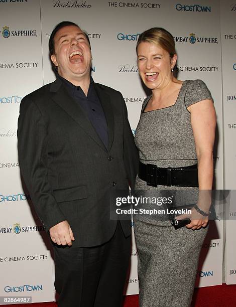 Ricky Gervais Wife Photos and Premium High Res Pictures - Getty Images