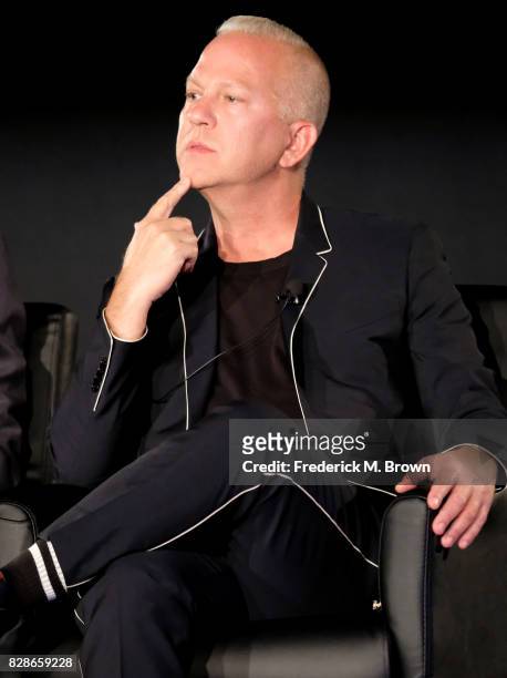 Creator/Executive Producer Ryan Murphy of 'The Assassination of Gianni Versace: American Crime Story' speaks onstage during the FX portion of the...