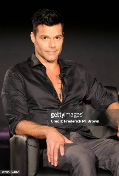 Actor Ricky Martin of 'The Assassination of Gianni Versace: American Crime Story' speaks onstage during the FX portion of the 2017 Summer Television...