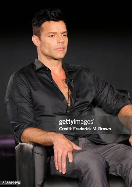 Actor Ricky Martin of 'The Assassination of Gianni Versace: American Crime Story' speaks onstage during the FX portion of the 2017 Summer Television...