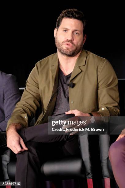 Actor Edgar Ramirez of 'The Assassination of Gianni Versace: American Crime Story' speaks onstage during the FX portion of the 2017 Summer Television...