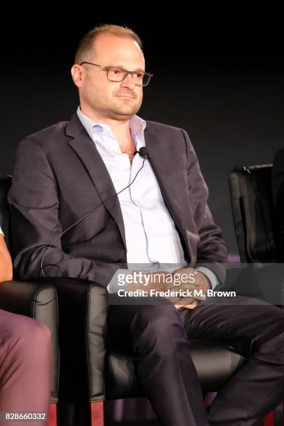 Executive Producer Brad Simpson of 'The Assassination of Gianni Versace: American Crime Story' speaks onstage during the FX portion of the 2017...
