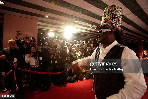 Pain arrives at the Sony/BMG Grammy After Party at the Beverly Hills Hotel on February 10, 2008 in Beverly Hills, California.