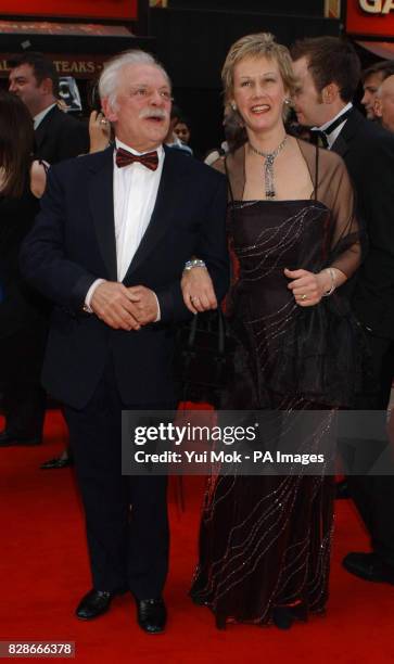 Actor David Jason and partner Gill Hinchcliffe arriving for the British Academy Television Awards at the London Palladium.