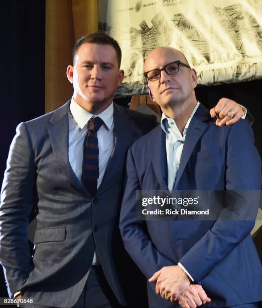 Channing Tatum and Director Steven Soderbergh attends "Logan Lucky" Tennessee Benefit Screening For Variety - The Children's Charity at Regal...