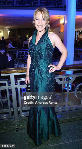 Andrea Ballschuh attends the 2008 Goldene Henne Award after show party at Friedrichstadtpalast on September 17, 2008 in Berlin, Germany.