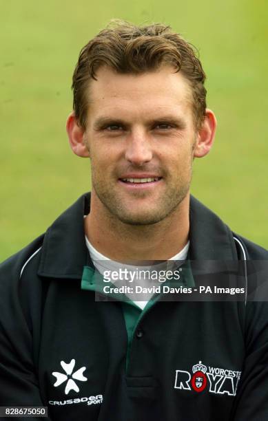 Worcestershire cricket player Mark Harrity.