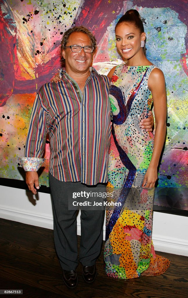 Stephen Colucci Artist Steven Colucci and Miss USA Crystle Stewart attend Steven ...