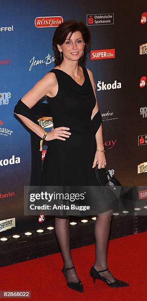 Actress Marijam Agischewa attends the Goldene Henne Award 2008 at the Friedrichstadtpalast on September 17, 2008 in Berlin, Germany.