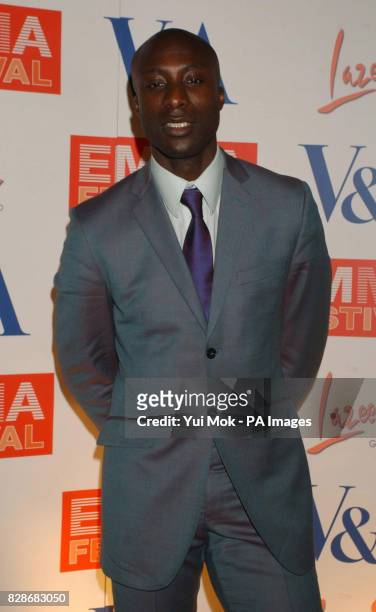 Fashion designer Ozwald Boateng arriving at the Victoria & Albert Museum, for the 2003 EMMA Awards launch party.
