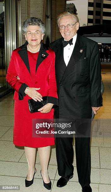 Klara Silverstein and American billionaire Larry Silverstein attend the opening night gala for the New York Philharmonic at Avery Fisher Hall on...