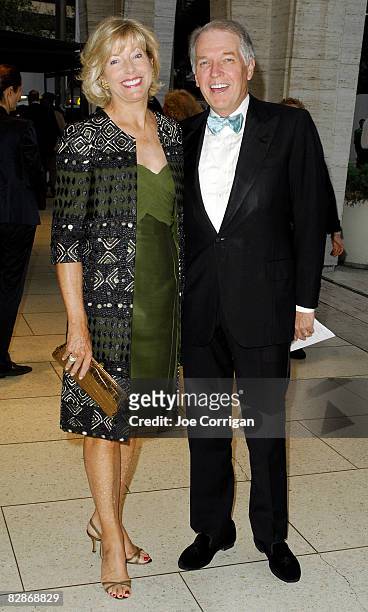 Liz Peek and C.E.O. Of the CIT Group Jeffrey Peek attend the opening night gala for the New York Philharmonic at Avery Fisher Hall on September 17,...