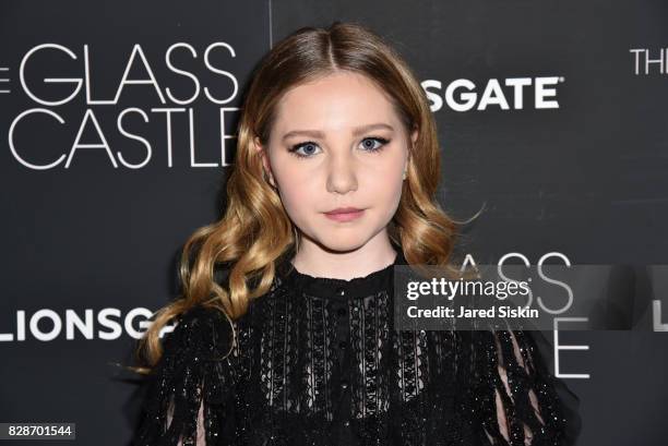 Actress Ella Anderson attends "The Glass Castle" New York Screening at SVA Theatre on August 9, 2017 in New York City.