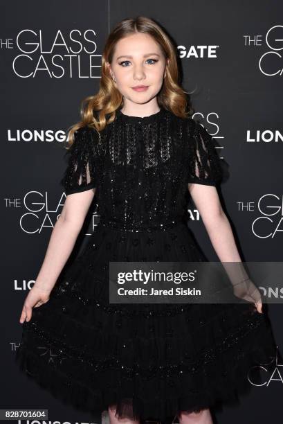 Actress Ella Anderson attends "The Glass Castle" New York Screening at SVA Theatre on August 9, 2017 in New York City.