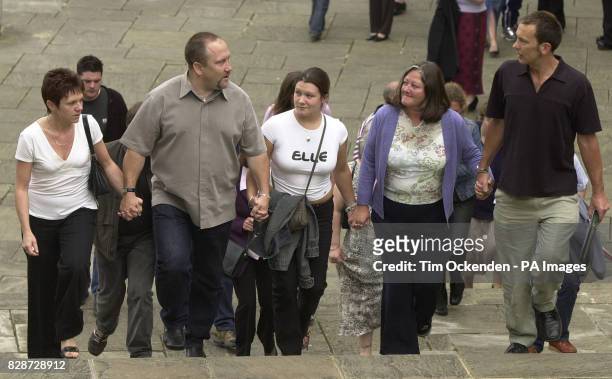 The family of murder victim Tristian Lovelockleave Winchester Crown Court, after accounts clerk Richard Markham was jailed for life for the murder of...
