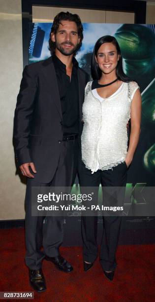 Eric Bana who plays the Hulk and co-star Jennifer Connelly arrive at the premiere of The Hulk at the Empire cinema in London's Leicester Square.
