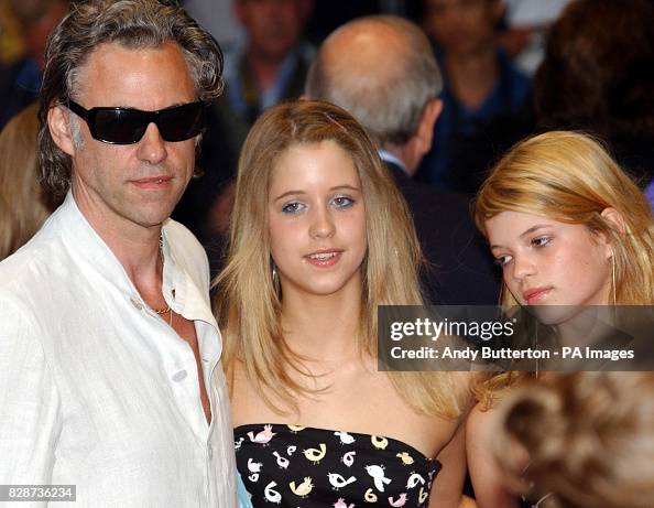 Bob Geldof and daughters arriving at The Odeon Leicester Square