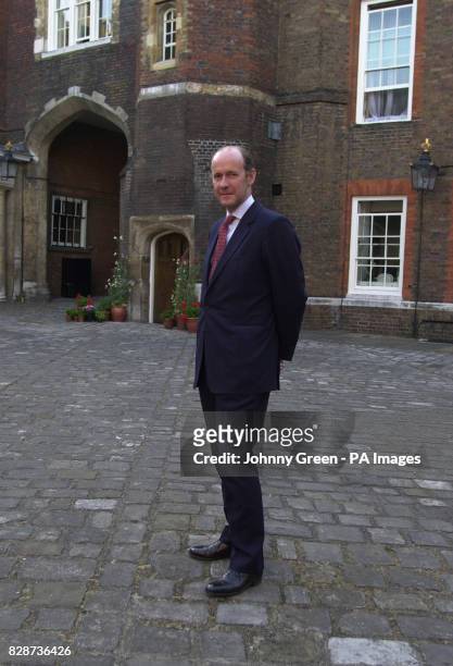 The new Senior Equerry to HRH The Prince of Wales Rupert Lendrum poses in a courtyard of St Jamess Palace in central London. Mr Lendrum, who was...