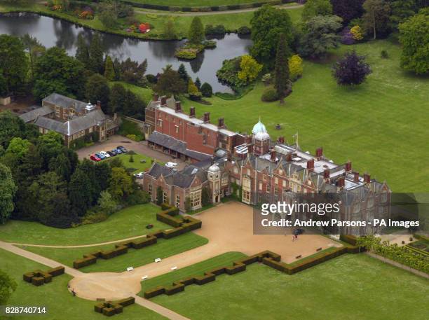 Aerial View of The Queens Sandringham Estate, Norfolk, Wednesday 1st May 2003.