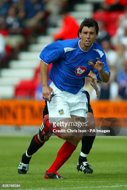 Portsmouth FC player Svetoslav Todorov in action during a pre-season friendly at Dean Court in Bournemouth. THIS PICTURE CAN ONLY BE USED WITHIN THE...