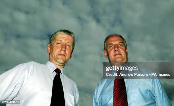 Principal of Soham Village College, Howard Gilbert and head teacher of St Andrew's Primary School, Geoff Fisher, prior to the first anniversary of...