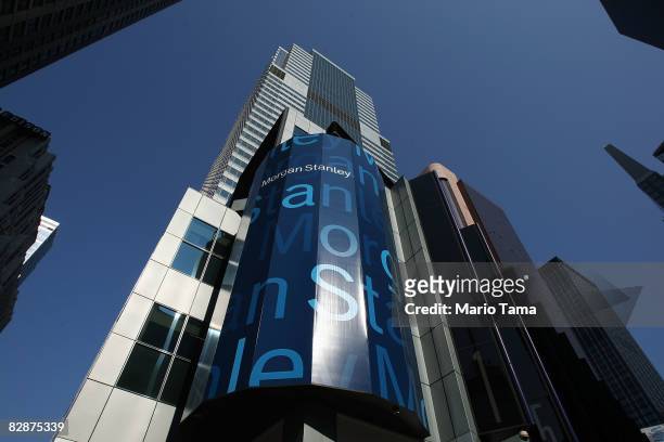 Morgan Stanley headquarters is seen in Times Square September 18, 2008 in New York City. Morgan Stanley and Wachovia Corp. Are reportedly discussing...