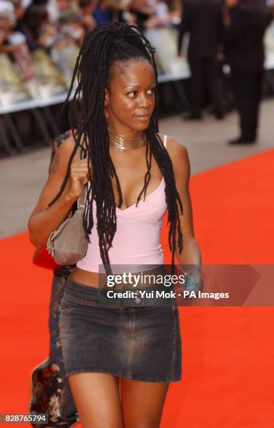 Singer Peppercorn, arriving at the Empire Leicester Square, London, for the UK premiere of Tomb Raider 2: Lara Croft And The Cradle Of Life.