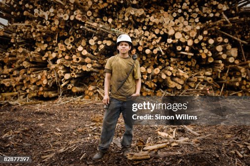Portrait of male laborer