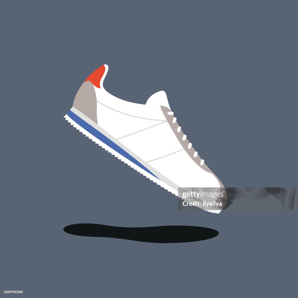 Klassische Laufschuhe-Vektor-illustration