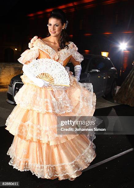 Presenter Natascha Berg attends the 'Fabulous Celebration' at Nymphenburg Castle on September 18, 2008 in Munich, Germany. French champagne producer...