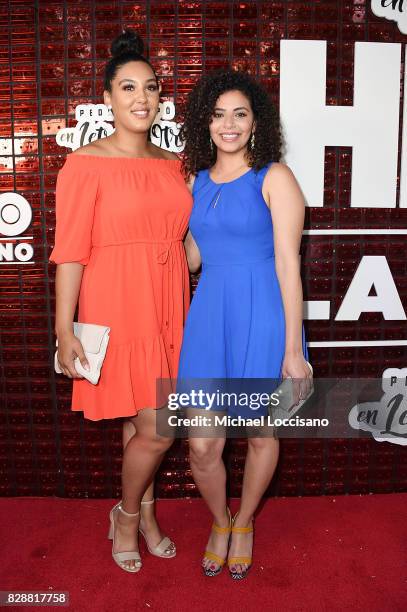 Callie N'Diaye and Noreen Refai attend HBO Latino x Pedro Capo: En Letra de Otro at La Marina Restaurant Bar Beach Lounge on August 9, 2017 in New...