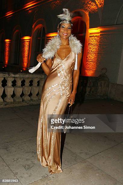 Annabelle Mandeng attends the "Fabulous Celebration" at Nymphenburg Castle on September 18, 2008 in Munich, Germany. French champagne producer Moet...