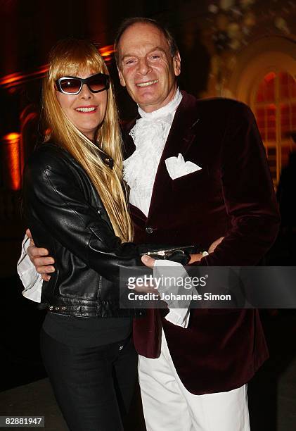 Uschi von Hohenlohe and Wolfgang Bierlein attend the "Fabulous Celebration" at Nymphenburg Castle on September 18, 2008 in Munich, Germany. French...
