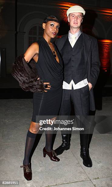 Florian Simbeck and Stephanie Stewart attend the "Fabulous Celebration" at Nymphenburg Castle on September 18, 2008 in Munich, Germany. French...