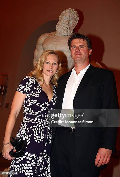 Constanze Hausmann-Stoiber and Juergen Hausmann attend the "Fabulous Celebration" at Nymphenburg Castle on September 18, 2008 in Munich, Germany....