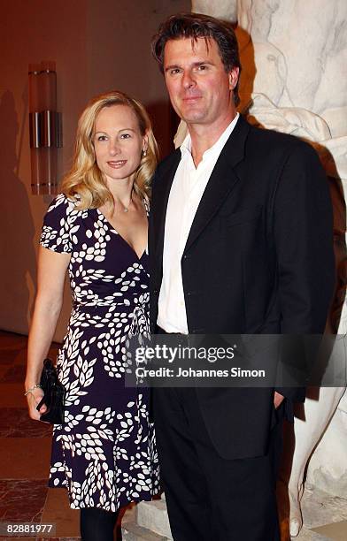 Constanze Hausmann-Stoiber and Juergen Hausmann attend the "Fabulous Celebration" at Nymphenburg Castle on September 18, 2008 in Munich, Germany....